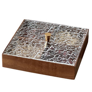 Contenedor de Alimentos Rectangular de Madera de Nogal Estilo Chino con Tapa y Compartimentos Divididos, Diseño Moderno y Minimalista de Alta Calidad para el Hogar - Product Image 2