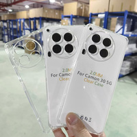 Coque de téléphone portable souple en TPU transparent de 2.0mm pour Tecno Camon 30 Pro Camon 19 Camon 40 Pro