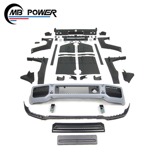 G ClassชุดBody FITสำหรับG350 G55 G500 <span class=keywords><strong>Aset</strong></span> W463 Bสไตล์PU + คาร์บอนไฟเบอร์Body Kitด้านหน้ากันชน,grille,Rear Wi 1990 ~ 2018y - Product Image 3