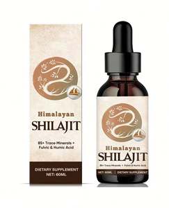 Resina de Shilajit orgánica natural de potencia con 85 + minerales traza y ácido fúlvico resina de Shilajit orgánica aceite de gotas líquidas - Product Image 1