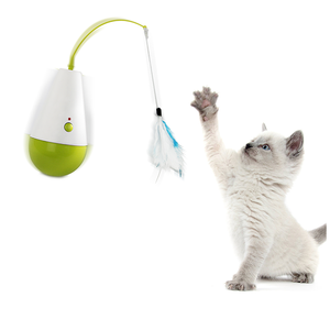 G07 AFP Bestseller Giocattoli Interattivi Automatici per Gatti, Piattaforma Girevole Elettrica Rotante con Piume per Gatti - Product Image 1