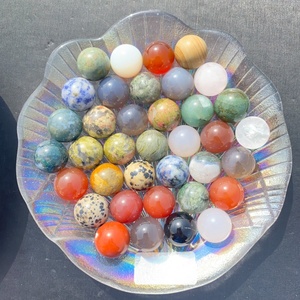 10 viên/túi Hạt cầu nhỏ 16mm pha trộn ngẫu nhiên, đánh bóng, đá thạch anh tự nhiên nhiều màu sắc, hỗ trợ chữa lành luân xa, bán buôn - Product Image 5