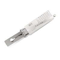 Outils de serrurier LISHI pour serrures résidentielles, SC1 5 broches, outil de déverrouillage et de décodage 2-en-1 Lishi, pour serrures résidentielles Schlage