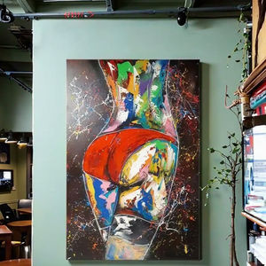 Personalizado impreso moderno Sexy desnudo femenino glúteos Graffiti retrato abstracto pared arte póster dormitorio decorativo lienzo al óleo - Product Image 6