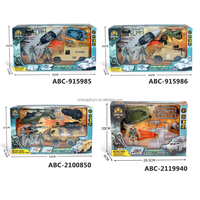 Lucky Toys Éducatifs Militaire Armée Ensemble De Jeu Véhicules Réservoirs Avions Armée Base Soldats Chiffres Armée Hommes Escadron Militaire
