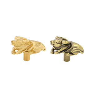 Lizard Dragon Brass Door Handles Cabinet Pulls Furniture <strong>Drawer</strong> Wall Hooks, Drillable - Product Image 6