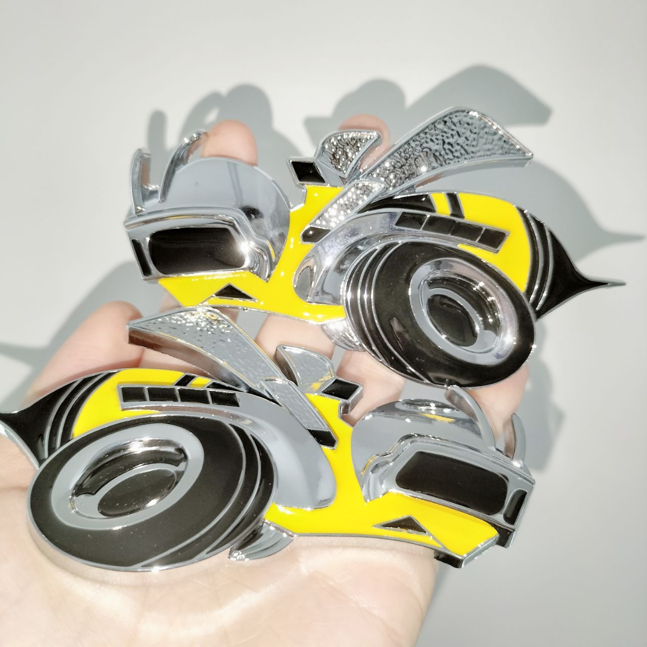 2 Badges Voiture 3D Super Bee Jaune - Autocollants Métal Pour Dodge SRT, Décoration Capot Ou Aile