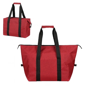 Fashionable Reusable Insulated Shopping Cooler Bag Zipper <b>Top</b> Thick Foam Tote <b>Thermal</b> Transport Cold Hot Foods Grocery Shopping - Product Image 6