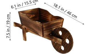 Chariot <span class=keywords><strong>en</strong></span> <span class=keywords><strong>bois</strong></span> Pot de fleurs créatif combinaison charnue support de Pot de plante; décoration de jardin ornementale <span class=keywords><strong>brouette</strong></span> planteur jardin <span class=keywords><strong>bois</strong></span> - Product Image 4