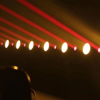 FEIYUEYUE RGB Laser Moving Head Bühnen licht 8 Augen Laser & 8 Stück * 3w LED mit warm weißem LED-Spot