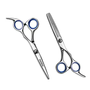 Brainbow 6 Inch Cắt Mỏng Styling Tool Kéo Tóc Thép Không Gỉ Salon Làm Tóc Shears Thường Xuyên Răng Phẳng Blades