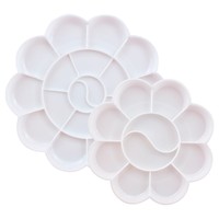 Palette de mélange de peinture Fleur de Prunier, fournitures artistiques pour étudiants, boîte de mélange d'aquarelle en plastique pour enfants Fleur de Prunier