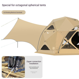 Tente <span class=keywords><strong>tunnel</strong></span> multifonctionnelle quatre saisons <span class=keywords><strong>de</strong></span> haute qualité <span class=keywords><strong>pour</strong></span> pique-nique et camping en extérieur, avec auvent portable et protection solaire - Product Image 6