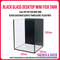 Mini aquarium en verre ultra-transparent JSD pour betta, boîte d'isolement pour bureau, petit aquarium et aquascape