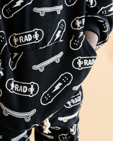 Ensemble jogging cargo style skater noir pour enfant garçon, à capuche et pantalon, vêtements pour enfants, très demandé