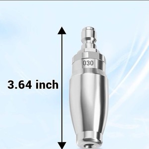 Buse de nettoyeur haute pression 1/4 à connexion rapide en acier inoxydable, pression réglable, pour lavage de voitures et nettoyage du bétail - Product Image 4