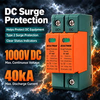 Parafoudre DC photovoltaïque solaire 1000V 1500V Type 2 40kA SPD pour systèmes de production d'énergie photovoltaïque