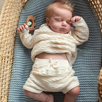 Poupées Bébé Reborn en Silicone Corps Entier de 18 Pouces, Vêtements Réalistes pour Fille et Garçon Jumeaux avec Kit de Matelas à Langer, Poupée Nacido pour Filles