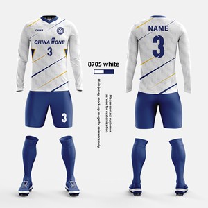 <span class=keywords><strong>2026</strong></span> 長袖ポリエステルサッカートレーニングスーツセットユニセックスチーム競技チームユニフォーム夏大人用 - Product Image 1