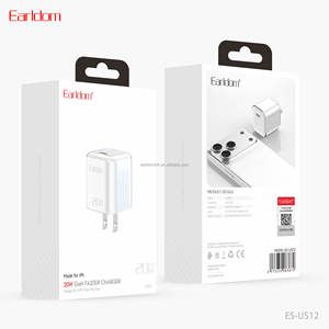 Cargador de Pared USB C Earldom de 20W, Cargador Rápido GaN+ con USB C para iPhone 17/16/15 - Product Image 6