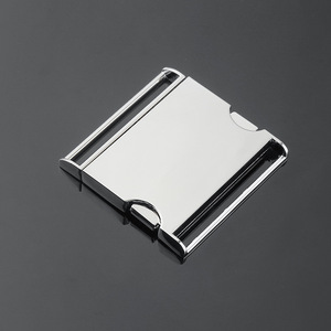 Side Release Buckle Zinc Alloy Silver Black Durable For Bags <b>Webbing</b> Hardware Accessory - Product Image 1