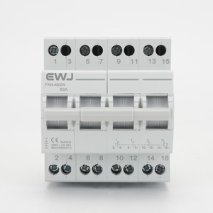 Ewj 4P 400V ~ AC สวิตช์ถ่ายโอนแบบแมนนวล80A ตัวแยกพลังงานแบบคู่เบรกเกอร์<span class=keywords><strong>วงจร</strong></span>ขนาดเล็ก - Product Image 1
