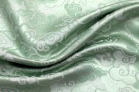 100% Polyester Soie-Comme Satin Drapé Crêpe Tissu pour Robes D'été Doublure Rideaux-Respirant Rib Style Échantillon Gratuit Filles