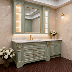 Cocina Modular <span class=keywords><strong>de</strong></span> Madera Maciza <span class=keywords><strong>de</strong></span> Estilo Americano Tradicional con Isla <span class=keywords><strong>de</strong></span> Lujo para Villa - Product Image 3