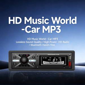 Estéreo Universal para Auto 1 DIN con Reproductor de MP3, FM, Bluetooth, AUX, USB, Pantalla LED y Grabadora de Audio - Product Image 2