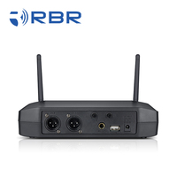 Meilleur Système de Microphone Sans Fil UHF Dynamique Rechargeable Portable Bm630, 99 Canaux pour Église Karaoké Discours XLR Infrarouge SYNC