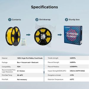 Filament d'imprimante 3D <span class=keywords><strong>FLASHFORGE</strong></span> <span class=keywords><strong>PLA</strong></span> PRO 1,75 mm Bobine de 1 kg (2,2 lb) Précision dimensionnelle +/-0,02 mm FDM HY173 Chine Meilleure tenacité - Product Image 6