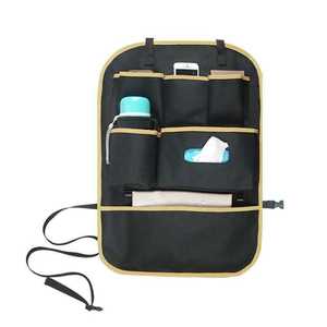 Car Back <b>Seat</b> Organizer 8-11 Pockets Polyester Medium Size Hanging <b>Storage</b> Bag For Car Interior Use - Product Image 1