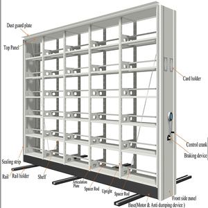 <strong>Metal</strong> Mobile Rack Customised Steel File Compactor Shelving Office Furniture Mobile <strong>Filling</strong> <strong>Cabinet</strong> - Product Image 1