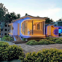 Capsule spatiale extérieure en acier portable d'usine Sleep Pod House pour chambre d'hôtel Serre préfabriquée