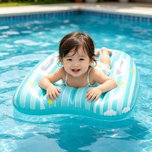 Flotador Inflable Infantil con Asa, Diseño de Dibujos Animados, 45x50cm, Juguete de Playa para Niños, Piscina - Product Image 2