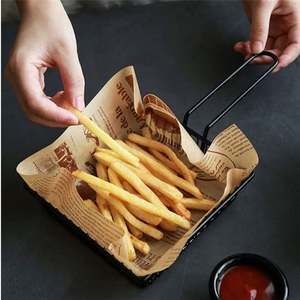 Papiers d'emballage alimentaire pour paniers de nourriture, enveloppes pour hamburgers, papier ciré - Product Image 3