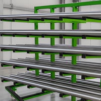 Système de rangement roulant à cantilever léger sans poutre pour entrepôt, avec barres en aluminium pour cadres de portes/fenêtres suspendus