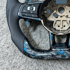 Volant en fibre de carbone, cuir Alcantara pour Volkswagen <span class=keywords><strong>Golf</strong></span> 7 7.5 GTI GTD <span class=keywords><strong>GTE</strong></span> R 2013-2020 Polo GTI Accessoires de voiture - Product Image 6