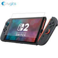 Protection d'écran en verre trempé Nuglas de haute qualité HD transparent 2.5D 9H pour Nintendo Switch 2 NS2, film protecteur d'écran de console