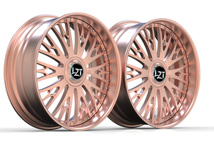 Rines Forjados SYG-1027 Forgiato <span class=keywords><strong>Rose</strong></span> Golden Face de 20, 22, 24 y 26 Pulgadas con Diseño Cóncavo para Chevrolet, BMW, Cadillac y Cortez - Product Image 4