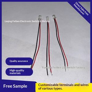 1,25 mm afstand 2P rode en zwarte kabelboom accukabel luidsprekerkabel speelgoedstekker signaal geen isolatie - Product Image 3
