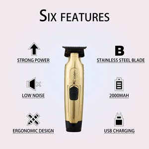 Profesyonel Şarj Edilebilir Kablosuz Saç Kesme Makinesi Elektrikli Fırçasız Motor Güzellik Salonu Ev Tipi Berber Tıraş Makinesi Kalibreli Kesme Makinesi - Product Image 4