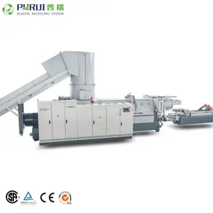 PURUI Specialized plastic pelletizing line with side force feeder