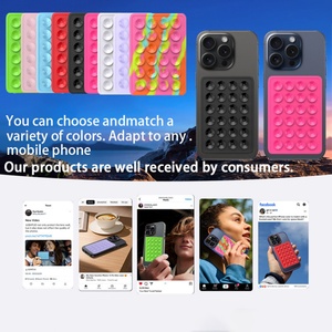 Funda de silicona con ventosa para teléfono, soporte adhesivo para celular, accesorios móviles, soporte de agarre para selfies, ¡se vende como pan caliente! - Product Image 3