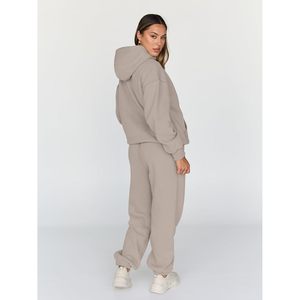Ensemble de survêtement décontracté 2 pièces pour femme : sweat à capuche et pantalon de jogging respirant – Collection Automne 2026 - Product Image 4