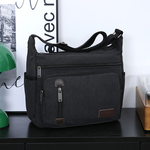 Nouveau Sac à Bandoulière en Toile pour Homme, Nouvelle Collection, Sac de Voyage Décontracté, Grande Sacoche, Sac Messager pour Affaires avec Fermeture Éclair - Product Image 4