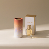 Boîte cylindrique texturée de luxe recyclable 100% personnalisée, ensemble d'emballages de parfum écologiques de 6ml avec tube en papier carton