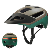 Fabricant OEM ODM Casque de vélo intelligent sans fil avec lunettes et visière Casque de vélo avec clignotant