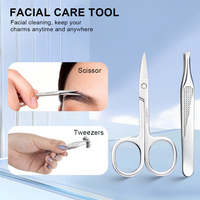 Ensemble de coupe-ongles de luxe en acier inoxydable de haute qualité personnalisé de 7 pièces pour pédicure et manucure, avec étui en cuir