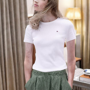 เสื้อยืดผู้หญิงรุ่น Best Edition แบบลำลอง ปักลาย ทรงพอดีตัว ไซส์พลัส ผ้า Robex/Suplex คอกลม แขนยาว ระบายอากาศได้ดี OEM ผ้าฝ้าย 100% - Product Image 3